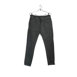 Venti6 Women's Solid Crinkled Jogger in Dark Gray - Sz S - NWT